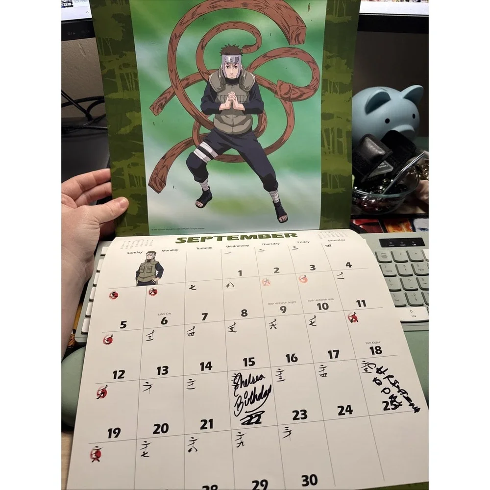 2010 Naruto Shippuden Calendar  Used